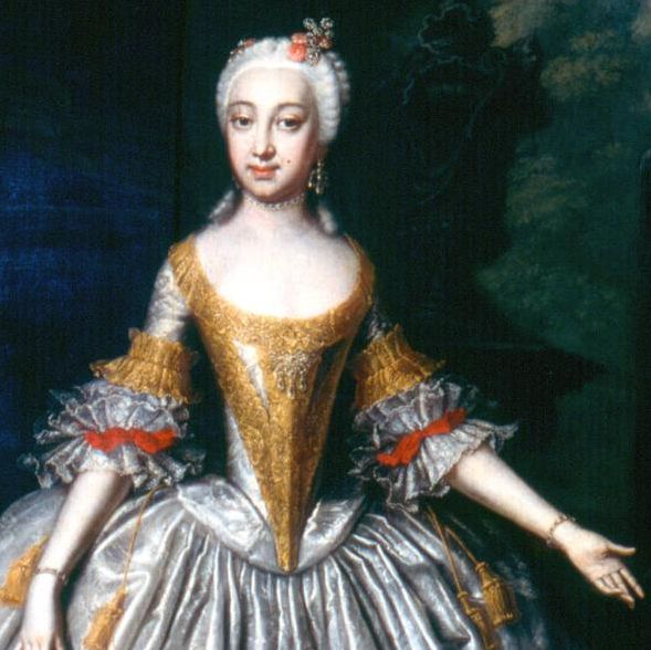 Foto: Staatliche Schlösser und Gärten Baden-Württemberg, Urheber unbekannt Porträt von Elisabeth Friederike von Brandenburg-Bayreuth (1732–1780), Wolfgang Majer, um 1745